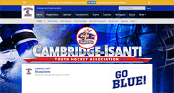Desktop Screenshot of cambridgeisantihockey.org